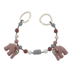 Sebra Kinderwagenkette Fanto Der Elefant Blossom Pink
