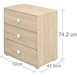 FLEXA Popsicle Kommode Mit 3 Schubladen Weiß -Kinder Haushaltswaren Geschäft rvbmc8iobhimxe8v3rnm835flcxp