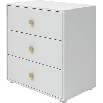 FLEXA Roomie Kommode Mit 3 Schubladen Weiß/eiche 1 FLEXA Roomie Kommode Mit 3 Schubladen Weiß/eiche