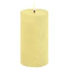 UYUNI LED Kerze Rustic 7,8x15 Cm Wheat Yellow