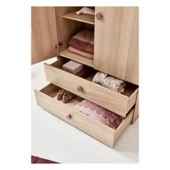 FLEXA Popsicle Hoher Kleiderschrank 2 Türen 2 Schubladen Cherry -Kinder Haushaltswaren Geschäft rz0xkgjru7rcxgsvayaa7wm8p253