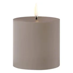 UYUNI LED Outdoor-Kerze 7,8x7,8 Cm Sandstone