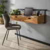 Rubjerg Design Wandtisch Mit 2 Schubladen Air Solid Akazie Massiv Natur