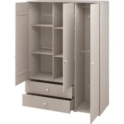 FLEXA Classic Kleiderschrank Mit 3 Türen U. 2 Schubladen Grau/weiß -Kinder Haushaltswaren Geschäft si5lrlw57w6louz4p8vjl4ehpq7j