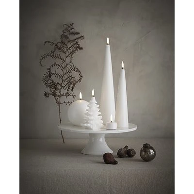 UYUNI LED Kerze Konisch Smooth 6,7x30 Cm Nordic White 6 UYUNI LED Kerze Konisch Smooth 6,7x30 Cm Nordic White – Bild 6