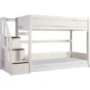 Lifetime Niedriges Etagenbett Mit Treppe Und Rollboden Whitewash