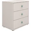 FLEXA Classic Kommode Mit 3 Schubladen Grau/blau