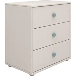 FLEXA Classic Kommode Mit 3 Schubladen Grau/blau