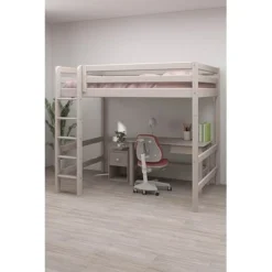 FLEXA Classic Hochbett 140x200cm Mit Senkrechter Leiter Grau Lasiert -Kinder Haushaltswaren Geschäft svwqvpmilhqf6h9so5qg6onc2o6k