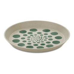 Koziol Kleiner Teller 205mm CONNECT PLATE 205mm MONSTERA DOTS Nature Desert Sand 4er-Set