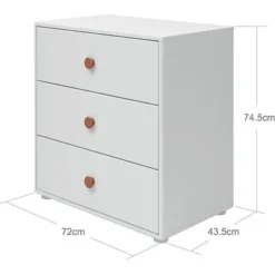 FLEXA Roomie Kommode Mit 3 Schubladen Weiß/rosa 9 FLEXA Roomie Kommode Mit 3 Schubladen Weiß/rosa -Kinder Haushaltswaren Geschäft t156reqv0mbhk9zxxbwjldaxoqn0