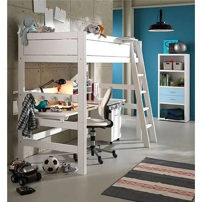 Lifetime Hochbett Mit Deluxe Lattenrost Weiß Lackiert 46401-10 2 Lifetime Hochbett Mit Deluxe Lattenrost Weiß Lackiert 46401-10 – Bild 2