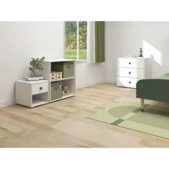 FLEXA Roomie Kommode Mit 1 Schublade Weiß/dunkelgrün -Kinder Haushaltswaren Geschäft t4jl24fmh5dlpo0fx0bopwzs1xze