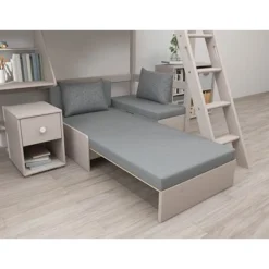 FLEXA Classic Casa Hochbett Mit Schrägleiter Grau Lasiert -Kinder Haushaltswaren Geschäft t5ok5bgqtenhiawoae443jgrkp0b