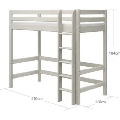 FLEXA Classic Hochbett Mit Senkrechter Leiter Mattweiß -Kinder Haushaltswaren Geschäft tco1w52ql0h70f5swy0l5a5yi2xa