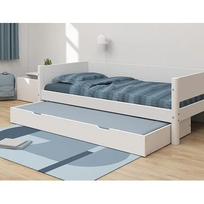 FLEXA White Einzelbett 90x200cm Mit Gästebett Hochklappbar Weiß 7 FLEXA White Einzelbett 90x200cm Mit Gästebett Hochklappbar Weiß – Bild 7