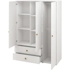 FLEXA Roomie Kleiderschrank Mit 3 Türen Und 2 Schubladen Weiß/gelb 13 FLEXA Roomie Kleiderschrank Mit 3 Türen Und 2 Schubladen Weiß/gelb -Kinder Haushaltswaren Geschäft thyom4b6mxwjs24zqahl214bh91b