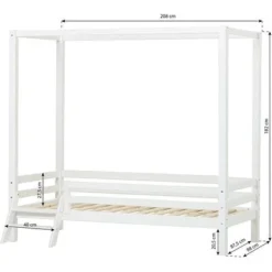 Hoppekids ECO Dream Himmelbett 90x200cm Mit 3/4 Absturzs. Und Kleiner Leiter Weiß 11 Hoppekids ECO Dream Himmelbett 90x200cm Mit 3/4 Absturzs. Und Kleiner Leiter Weiß -Kinder Haushaltswaren Geschäft tjwf0e65o0hd78hdplmqytqkbebd