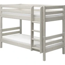FLEXA Classic Etagenbett Mit Senkrechter Leiter Mattweiß