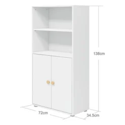 FLEXA Roomie Midi Bücherregal Mit 2 Türen Weiß/eiche 9 FLEXA Roomie Midi Bücherregal Mit 2 Türen Weiß/eiche -Kinder Haushaltswaren Geschäft tz7db15ziyxqvy5dwdubiydujwu2