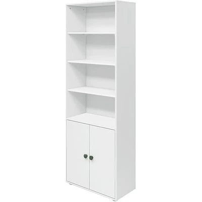 FLEXA Roomie Maxi Bücherregal Mit 2 Türen Weiß/dunkelgrün 1 FLEXA Roomie Maxi Bücherregal Mit 2 Türen Weiß/dunkelgrün