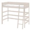 Lifetime Hochbett Mit Deluxe Lattenrost Absturzsicherung Streben Whitewash Schräge Leiter 464021-01W