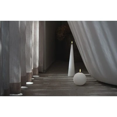 UYUNI LED Kerze Konisch Smooth 5,8x21x5 Cm Nordic White 4 UYUNI LED Kerze Konisch Smooth 5,8x21x5 Cm Nordic White – Bild 4