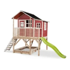 EXIT TOYS EXIT Loft 550 Gartenhaus Rotbraun