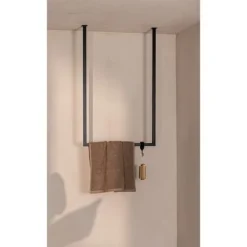 Metallbude Handtuchhalter Tensi Eckig Groß Schwarz