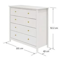 FLEXA Luna Kommode Mit 4 Schubladen Weiß 11 FLEXA Luna Kommode Mit 4 Schubladen Weiß -Kinder Haushaltswaren Geschäft uienxh6498qzidij1ppukek5x58v