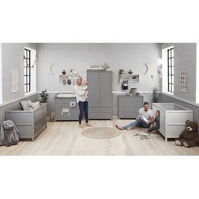 FLEXA Luna Kommode Mit 4 Schubladen Grau 4 FLEXA Luna Kommode Mit 4 Schubladen Grau – Bild 4