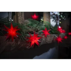 DecoTrend Sterntaler Baby-Sternenkette Ø8cm 9 Sterne Trafo In- Und Outdoor Rot -Kinder Haushaltswaren Geschäft uwpauegr8k67kzeuh50btqmokzfn