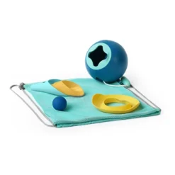 Quut Strandspielzeug Set 2 (1 Ballo + 1 Cuppi + 1 Shaper) Mit Mesh Standbeutel