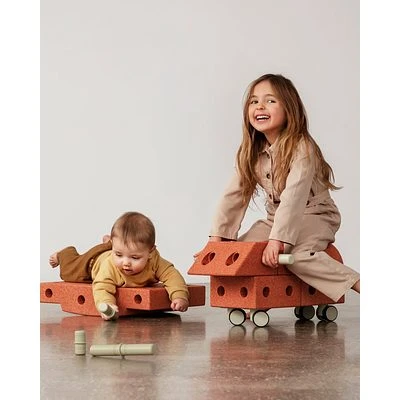 MODU® Explorer Set Konstruktionsspielzeug Orange/hellgrün 2 MODU® Explorer Set Konstruktionsspielzeug Orange/hellgrün – Bild 2