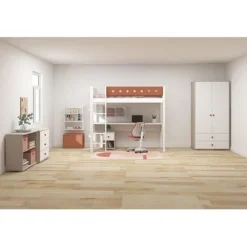 FLEXA White Hochbett Mit Schreibtisch 90x200 Cm Mit Senkrechter Leiter Weiß/rotviolett 13 FLEXA White Hochbett Mit Schreibtisch 90x200 Cm Mit Senkrechter Leiter Weiß/rotviolett -Kinder Haushaltswaren Geschäft vbpucxbr13y27ov1o2wn73a7cbey