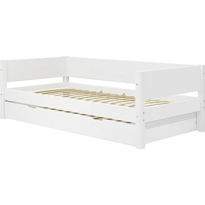 FLEXA White Einzelbett 90x200cm Mit Gästebett Hochklappbar Weiß 2 FLEXA White Einzelbett 90x200cm Mit Gästebett Hochklappbar Weiß – Bild 2