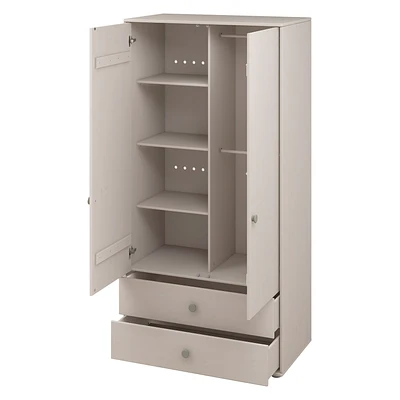 FLEXA Classic Kleiderschrank Mit 2 Türen U. 2 Schubladen Grau/grün 7 FLEXA Classic Kleiderschrank Mit 2 Türen U. 2 Schubladen Grau/grün – Bild 7