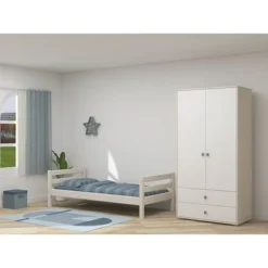 FLEXA Classic Kleiderschrank Mit 2 Türen U. 2 Schubladen Mattweiß/Lack Weiß/blau 13 FLEXA Classic Kleiderschrank Mit 2 Türen U. 2 Schubladen Mattweiß/Lack Weiß/blau -Kinder Haushaltswaren Geschäft vp3035szu2ukqfq7b49u82jfxout