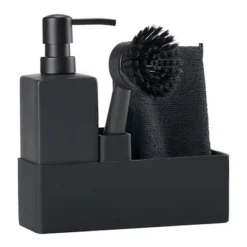 ZONE Denmark Geschirrspülset Singles Mit Lappen Schwarz