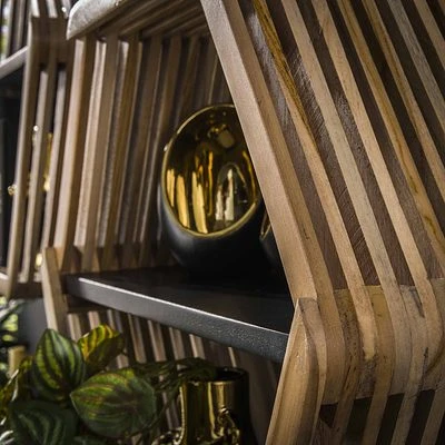 Rubjerg Design Wandregal 2er Set Hexagon Teakholz Verwittert 2 Rubjerg Design Wandregal 2er Set Hexagon Teakholz Verwittert – Bild 2