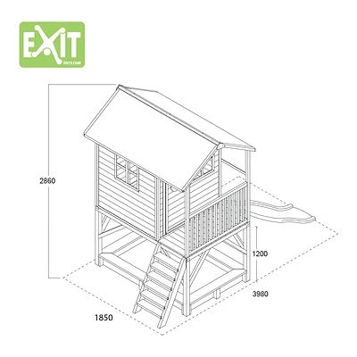 EXIT TOYS EXIT Spielhaus Loft 700 Natur 4 EXIT TOYS EXIT Spielhaus Loft 700 Natur – Bild 4