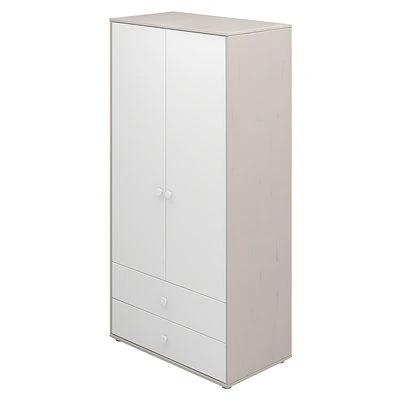 FLEXA Classic Kleiderschrank Mit 2 Türen U. 2 Schubladen Grau/Lack Weiß/weiß 3 FLEXA Classic Kleiderschrank Mit 2 Türen U. 2 Schubladen Grau/Lack Weiß/weiß – Bild 3