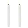 UYUNI LED Stabkerze (2 Stück) Smooth 2,3x15 Cm Nordic White