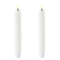 UYUNI LED Stabkerze (2 Stück) Smooth 2,3x15 Cm Nordic White