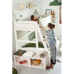 Lifetime Etagenbett Family 90/140 Mit Deluxe Lattenrost Whitewash -Kinder Haushaltswaren Geschäft wgzi0rk1sk6foo9nwtvl6u5vg7ld
