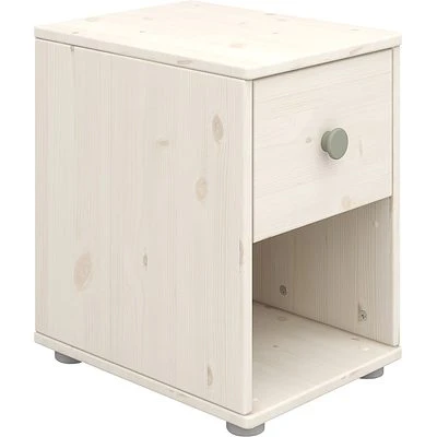 FLEXA Classic Kommode Mit 1 Schublade Mattweiß/grün 1 FLEXA Classic Kommode Mit 1 Schublade Mattweiß/grün