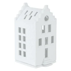 Räder Lichthaus Kleines Backsteinhaus Porzellan Weiß