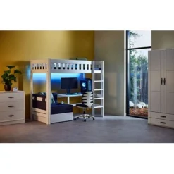 Lifetime Norden Hochbett 90x200cm Mit Rollboden Weiß 6840-10 -Kinder Haushaltswaren Geschäft xb12uzcmimxgll4vp8aqd6g2kuj6