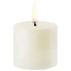 UYUNI LED Kerze Smooth 5x4,5 Cm Ivory