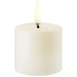 UYUNI LED Kerze Smooth 5x4,5 Cm Ivory